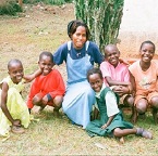 Group of EDAPO orphans with caretaker 145x145